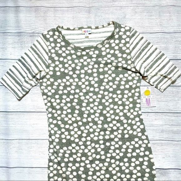 LuLaRoe Julia Polka Dot Shirt Dress M - Picture 4 of 11